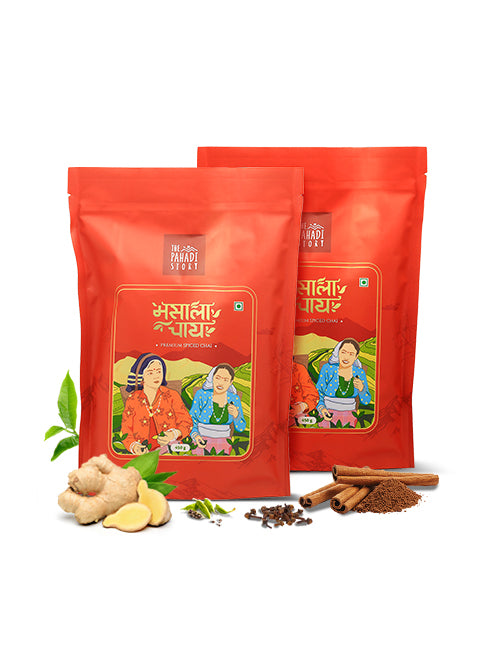 Masala Chai Combo Pack of 2, 450gm + 450gm - The Pahadi Story