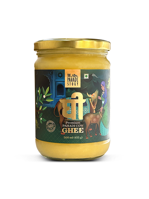 PAHADI COW GHEE - 500ml - The Pahadi Story 