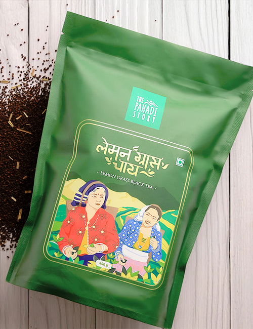 Refreshing Lemongrass Chai - 450 gm - The Pahadi Story 