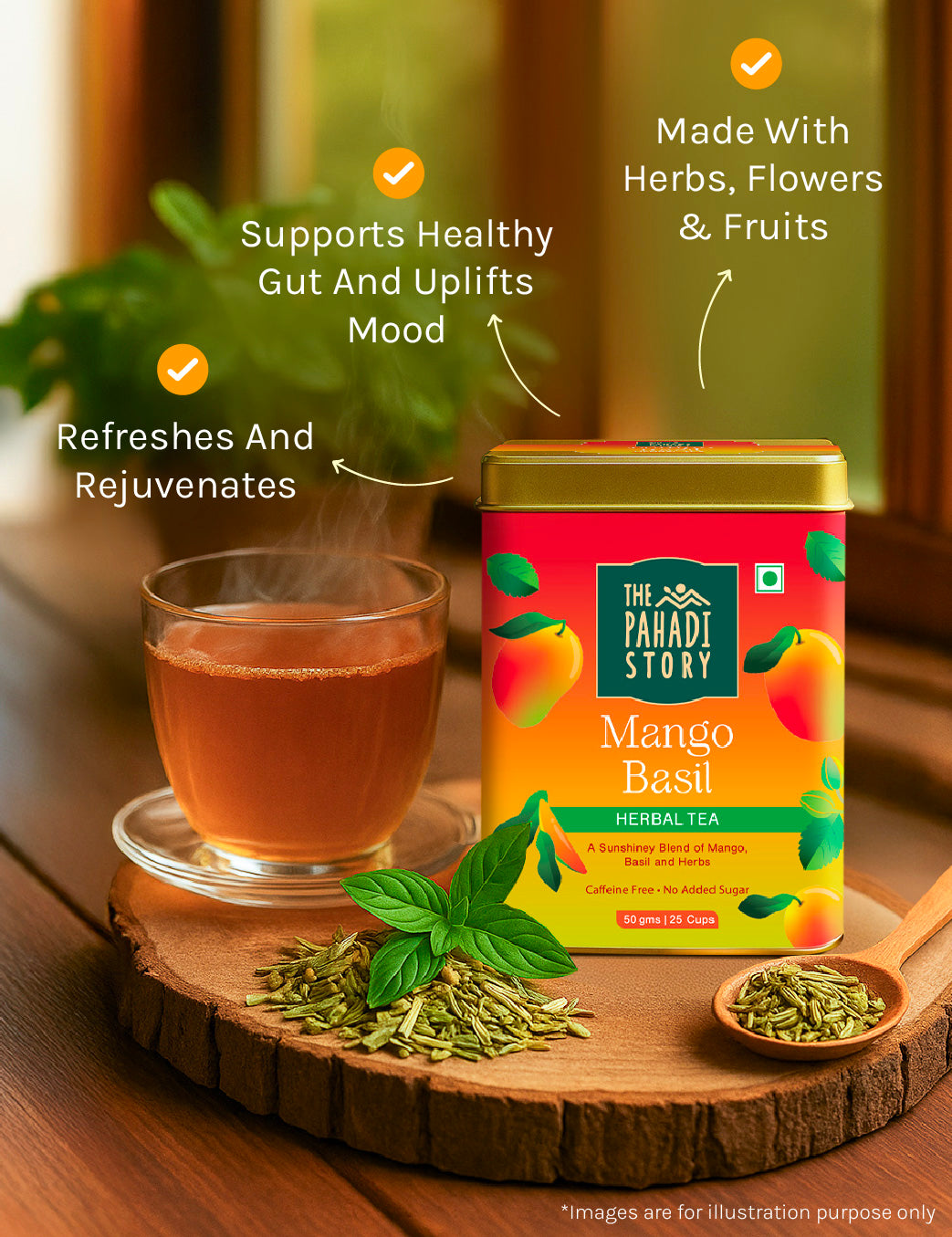 Wellness Herbal Tea Combo - Pack of 4 - The Pahadi Story
