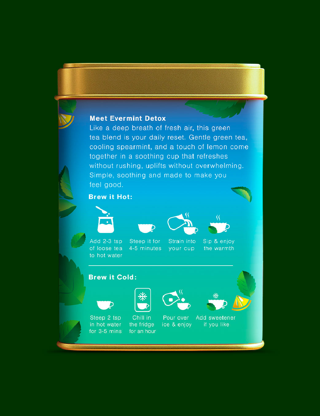 Detox Green Tea - Back