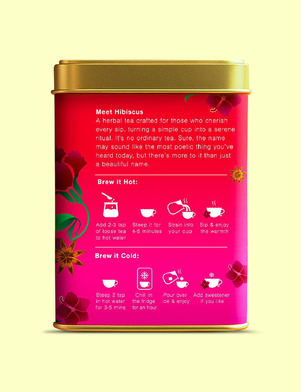 Hibiscus Herbal Tea - Back