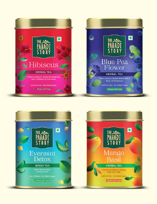 Wellness Herbal Tea Combo - Pack of 4