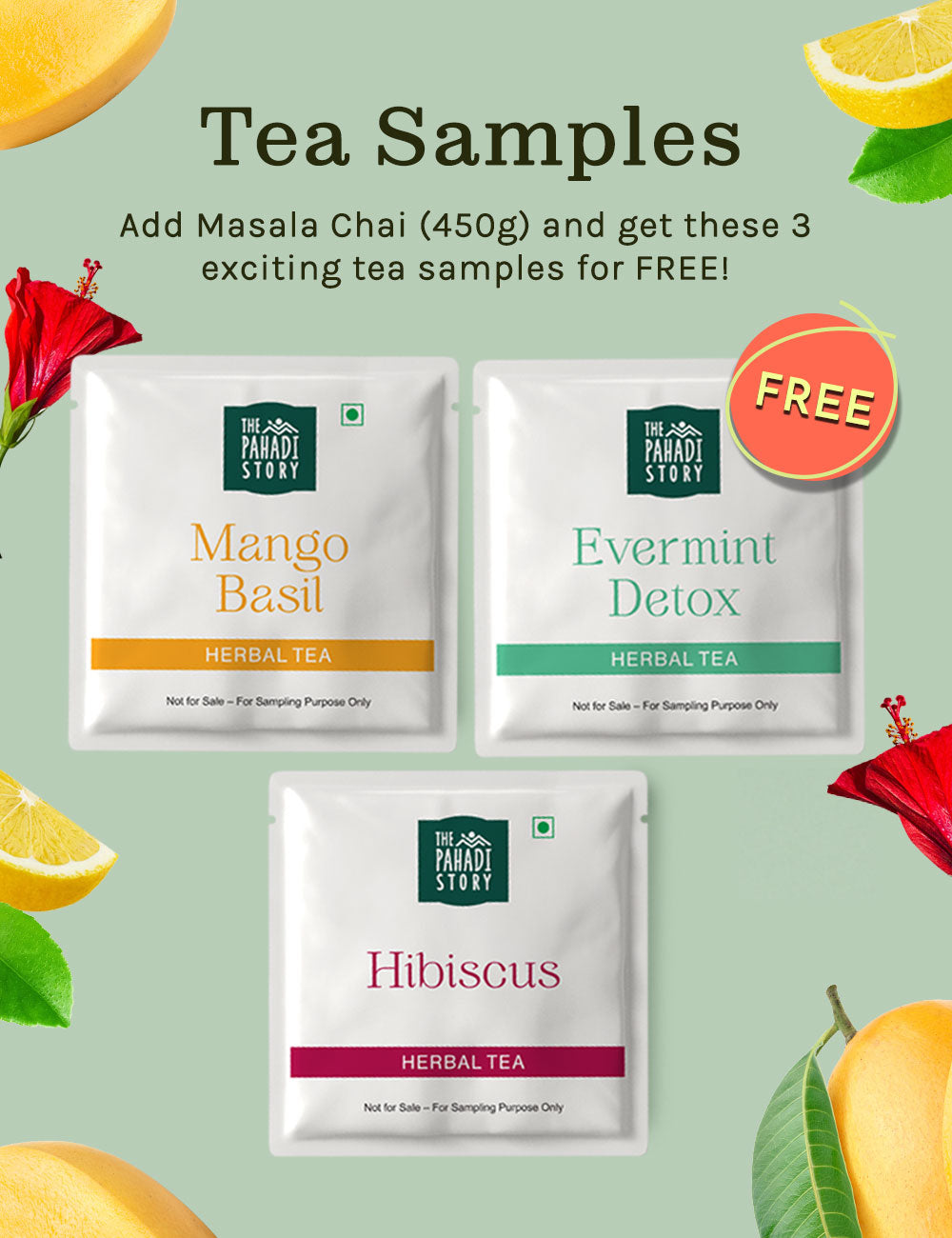 Masala Chai Pack of 450g (Get 2 Cups & 3 Tea Samples for Free)