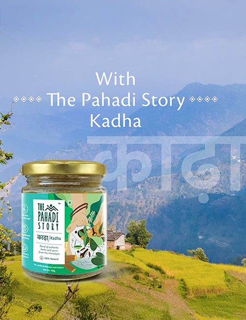 Kadha + Haldi Mix Combo | Pack of 4 - The Pahadi Story 