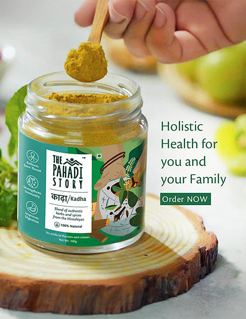 Kadha + Haldi Mix Combo | Pack of 4 - The Pahadi Story 
