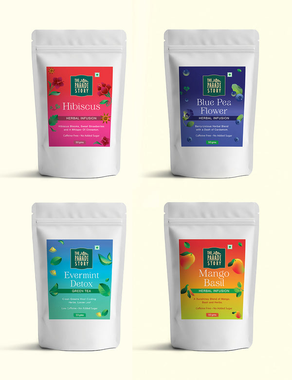 Wellness Herbal Tea Combo - Pack of 4